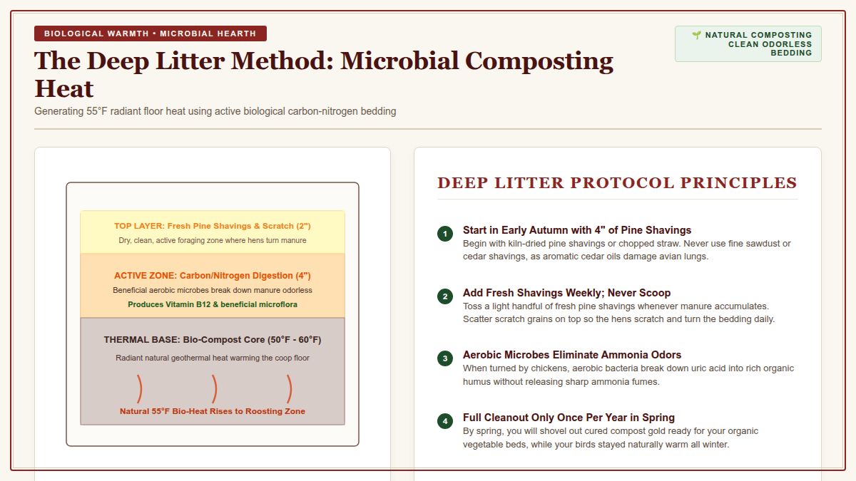 Deep Litter Method Microbial Bedding