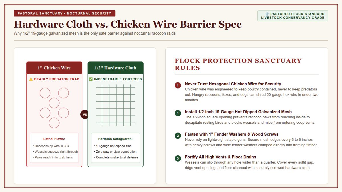 Hardware Cloth vs Chicken Wire Barrier Spec