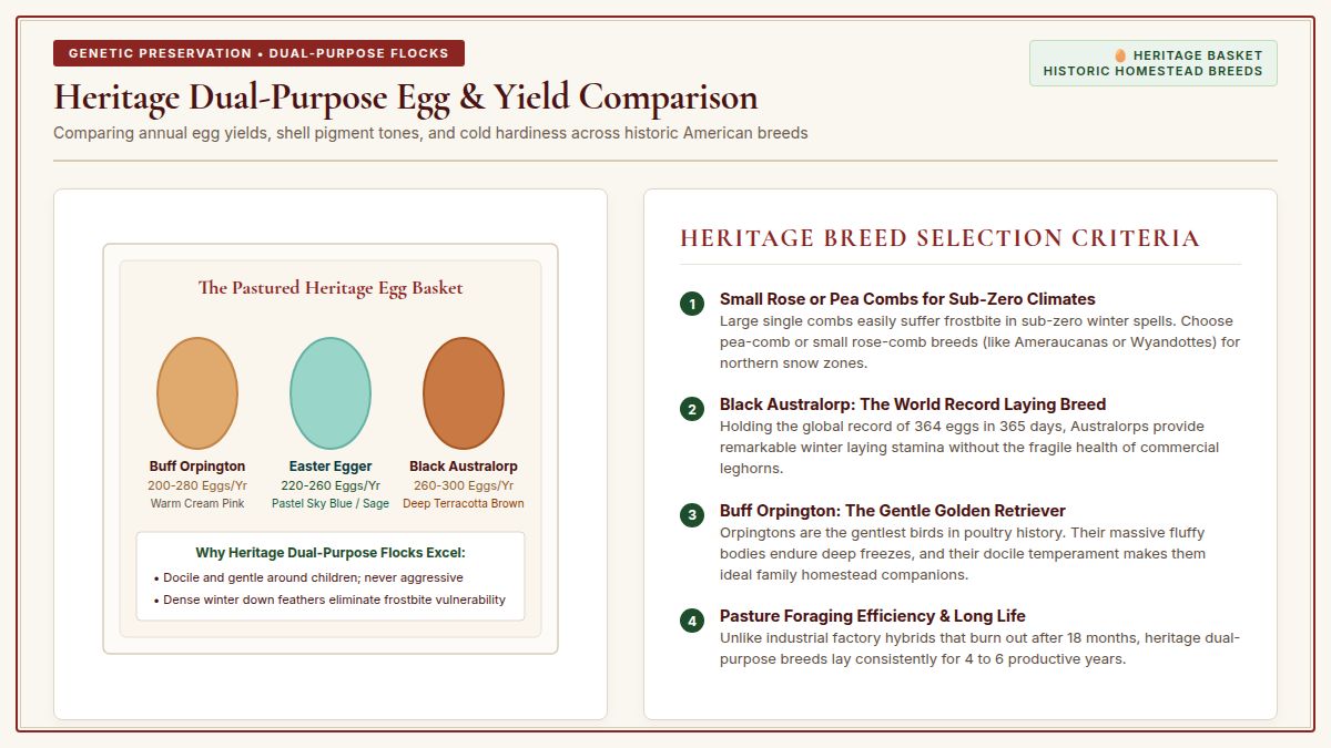 Heritage Breed Egg Comparison